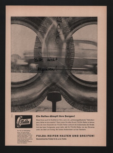 Fulda werbung 1959 - werbung,