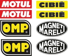 8x Rally Aufkleber Set