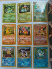 Pokemon 1999 Karten 151 Stück Base Set 1. Edition Oldschool Glurak, Turtok, Mew