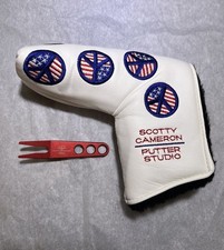 Scotty Cameron USA Peace Sign Putter Head Cover With Divot Tool 2004