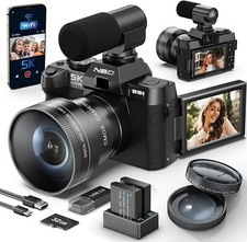 NBD Digitalkamera 5K 48MP 16X 3 Zoll IPS Bildschirm Autofokus WiFi für Vlogging