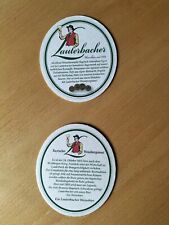 2 Bierdeckel Lauterbacher Weissbier Bayrisch-Schwaben