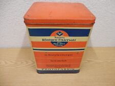 50er 60er Blechdose Agfa Röntgen-Fixiersalz Werbung Dose 50s 60s Vintage