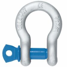 Hochfester Schäkel gerade geschweift mit Augbolzen o. Splint verzinkt 0,33t-150t