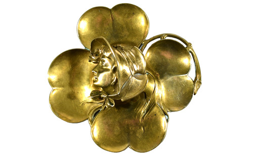Bronze jugendstil art nouveau - bronze,
