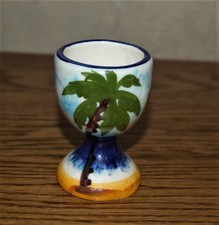 Eierbecher Palme Sonne Strand Keramik