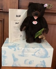 Steiff ""Happy"" 26 cm Grizzlybär Junge ~ Box, Zertifikate & Etiketten