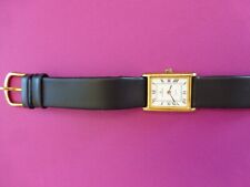 Damenarmbanduhr Dugena, rechteckiges, goldfarbenes Gehäuse