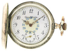 System Glashütte Herren- Savonette Sprungdeckel Taschenuhr 800er Silber 78,5g