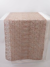 Pichler VENETO Tischläufer Netzoptik zweifarbig kupfer silber durchscheinend