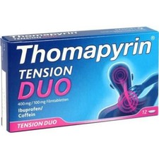 THOMAPYRIN TENSION DUO 400 mg/100 mg Filmtabletten 12 St PZN 12551047