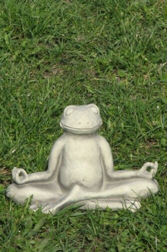 Gartenfigur yoga frosch - gartenfigur, "yoga-frosch"