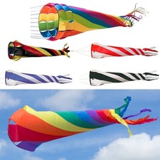 Windturbine 60-220cm Rainbow Windsack Windsocke Windspiel Leinenschmuck Turbine