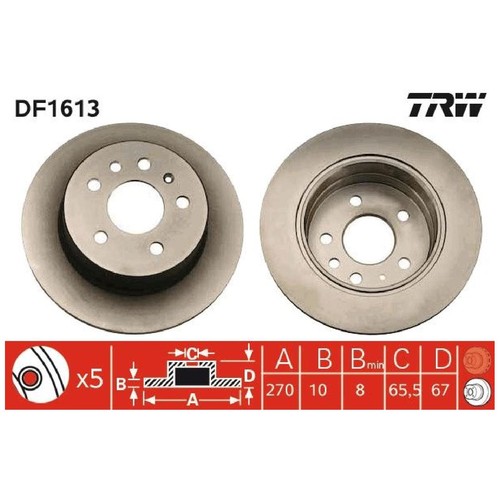 Bremsscheibe hinten für - 2x,