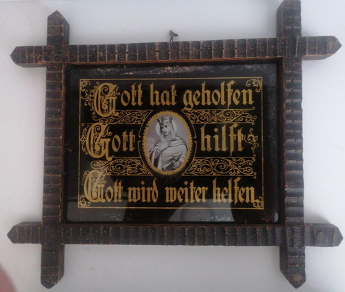 Altes hinterglasbild - altes,