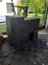 Rechteckpalisade 16,5x12, Anthrazit, Beton, versch. Längen (siehe Beschreibung)
