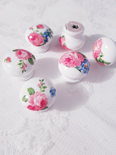 Möbelknopf english rose - 8x,