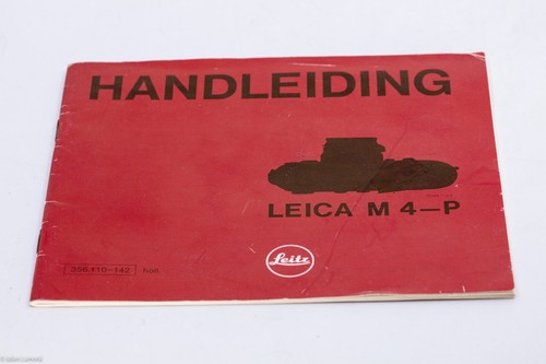 Leica m4p handleiding - leica,