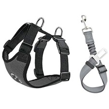 Hundegeschirr Hund Autosicherheitsgeschirr atmungsaktiv Welpengeschirr Nylon