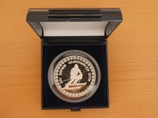 Bulgarien 10 Lewa 1984 Olympische Spiele Sarajewo, Silber 0,925  PP