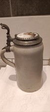 BIERKRUG mit PORZELLANBILD im DECKEL "Witshaus", 1 Liter vorne, Keferloher