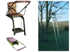Klappbar Jagdsitz mit Leiter