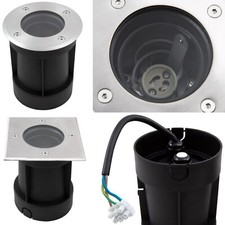 LED Bodeneinbauleuchte für GU10 Lampen Schwenkbar Bodeneinbaustrahler IP67 230V