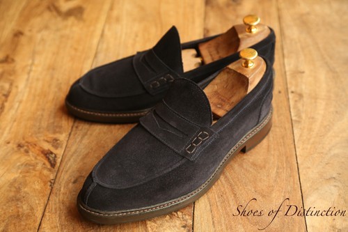 Tricker adam blau wildleder - tricker's,