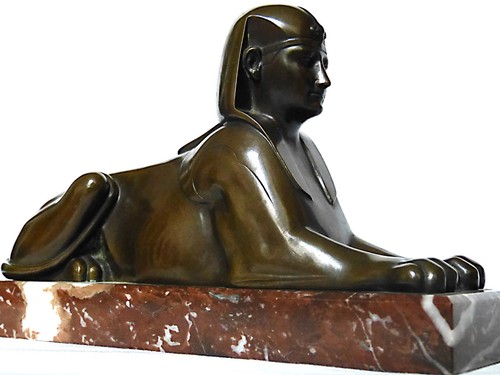 Liegende sphinx figuren - liegende, +