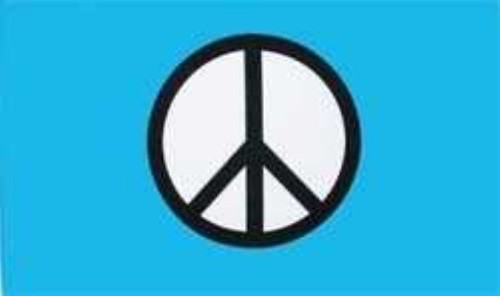 Peace blau flagge frieden - flagge,