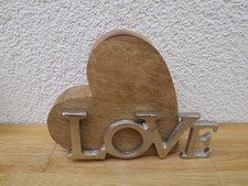 Aufsteller Herz, mit Metall