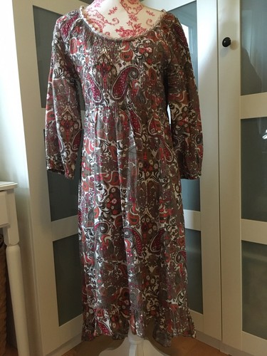 Kleid cream bunt boho - cream,