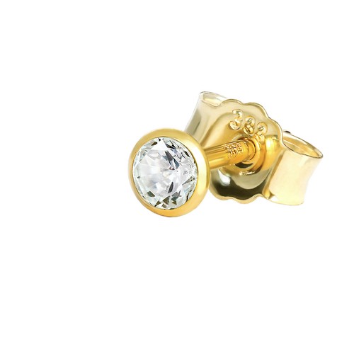 Einzel ohrstecker gelbgold 333 - gelbgold,