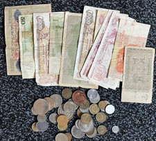Konvolut Scheine und Münzen - mehrere Länder