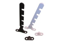 Siegenia Fensterfeststeller Metall  weiß / braun 