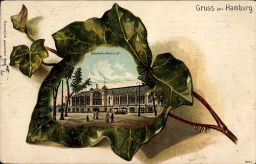Präge efeublatt litho - efeublatt,