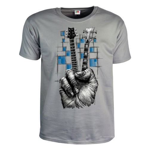 Shirt rock gitarre bass - t-shirt,