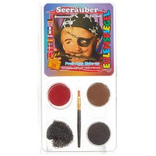KINDER PROFI AQUA MAKE-UP / Karneval Fasching Seeräuber Piraten Kostüm Schminke