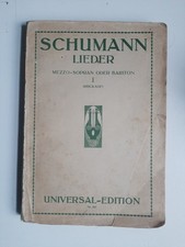 SCHUMANN LIEDER - MEZZO-SOPRAN ODER BARITON (RÜCK AUF) UNIVERSAL-EDITION Nr 267