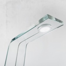 Design LED Glas Stehleuchte