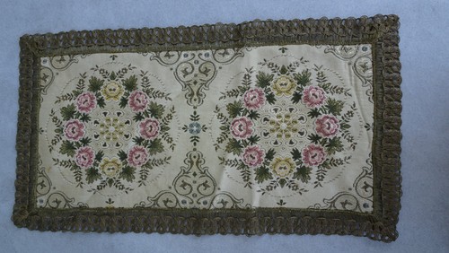 Vintage brokatdeckchen mit - brokatdeckchen,