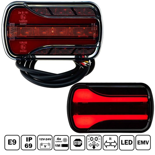 Led rücklicht funktionen - led-rücklicht, 3-funktionen