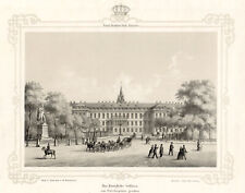 Hannover Schloß Original Lithografie Fuchs 1840
