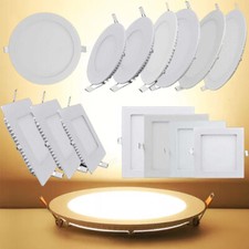 6W/9W/15/18W/24W LED Panel Einbau Leuchte Lampe Einbau Spot Rund Eckig 230V