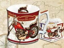 Tolle Tasse Triumph Chopper 750 von 1973 und 650cc von 1970 von Carmani neu 