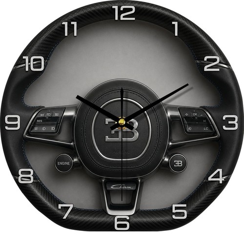 Bugatti wanduhr auto logo - wanduhr,