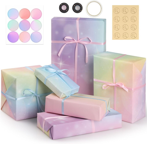 Geschenkpapier geburtstagsset - geschenkpapier,