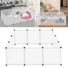 Freigehege Welpenzaun DIY Welpenauslauf Außengehege Hasen Laufgitter 12 Stück DE