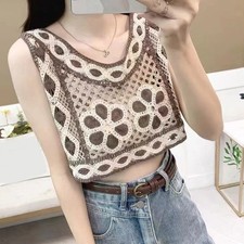 Bohemian Ethno Stil rückenfrei hängend Ausschnitt bestickt Weste für Frauen