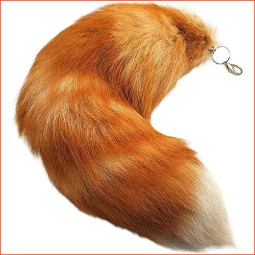 Fuchsschwanz anhänger 43cm - fuchsschwanz,